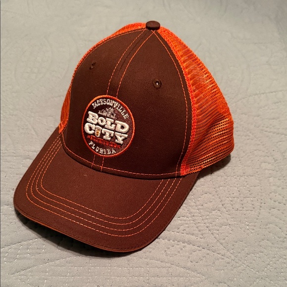 Bold City Brewery Jacksonville Brown and Orange Trucker Hat - Picture 1 of 3